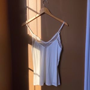 Soft lace trim camisole